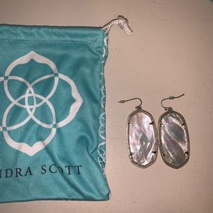 White Kendra Scott Earrings
